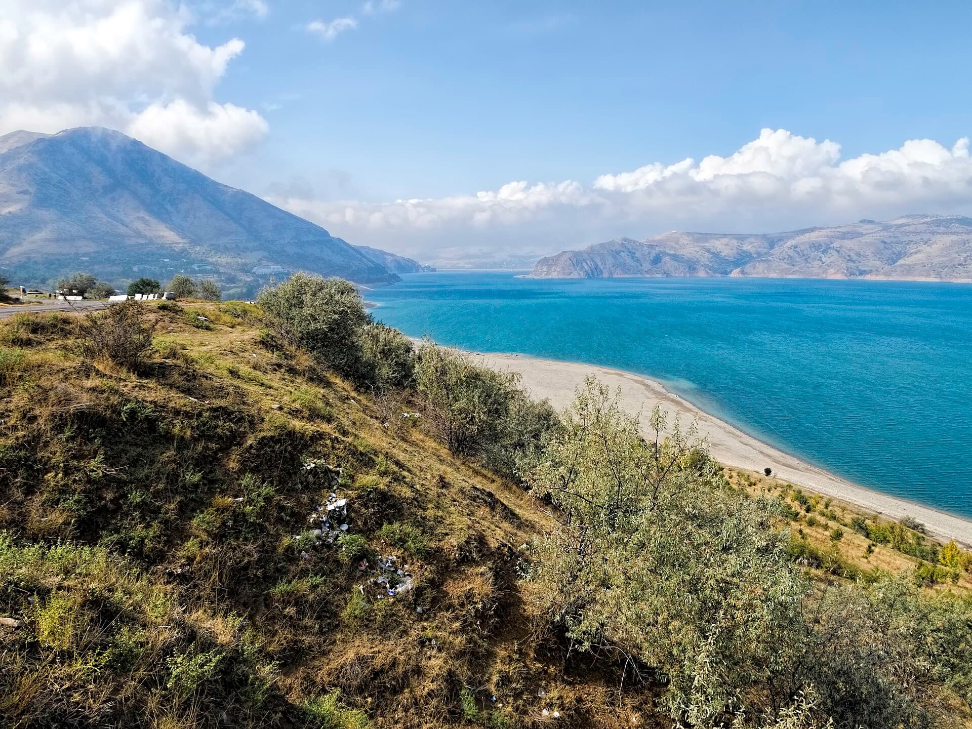 Chimgan Mountains above the Charvak Reservoir, Tashkent region, Uzbekistan